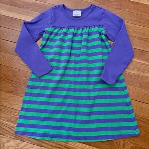 Hanna Andersson Girls’ 120/6-7 Purple/Green Playdress